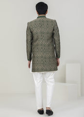 Golden Green Men Sherwani