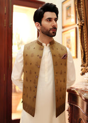 Men Golden Waistcoat